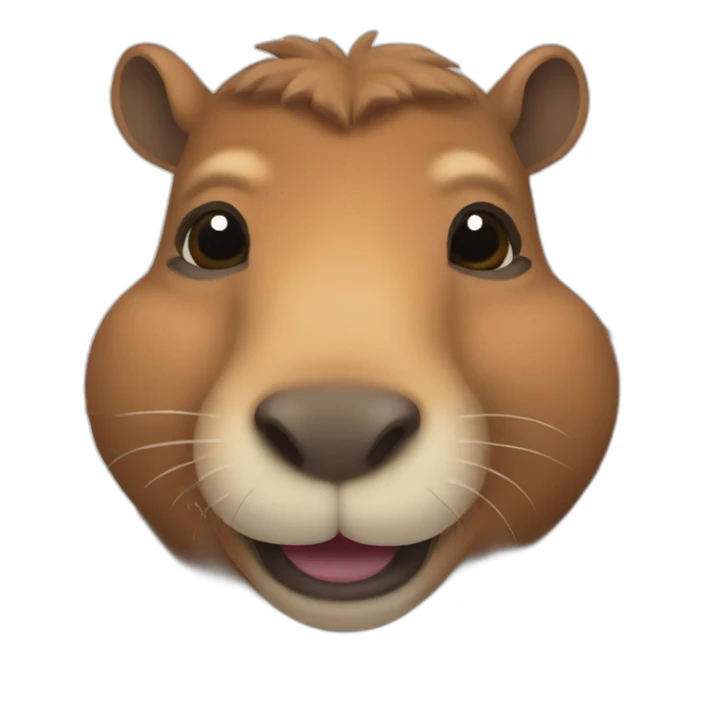 Capibara smiling sticker