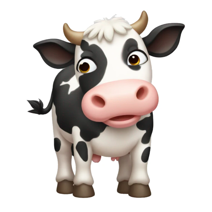 cute cow sticker