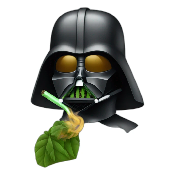 vador smoking weed sticker