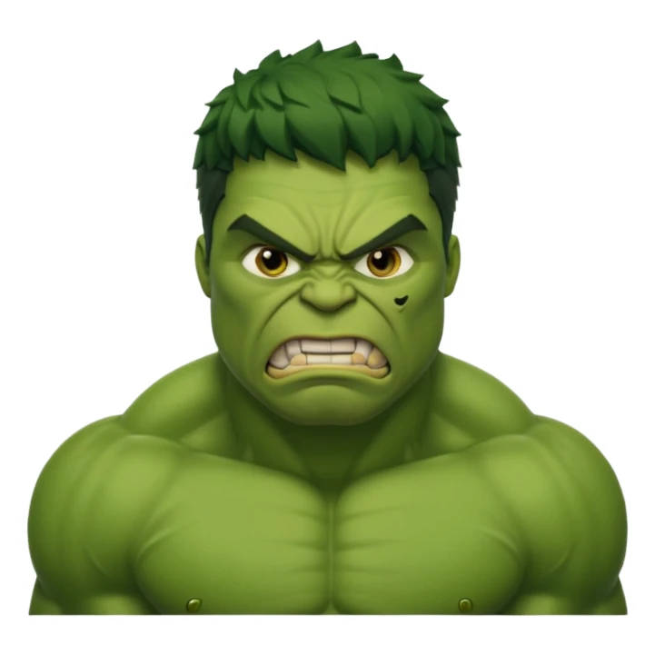 Hulk  marvel movies character face only sticker