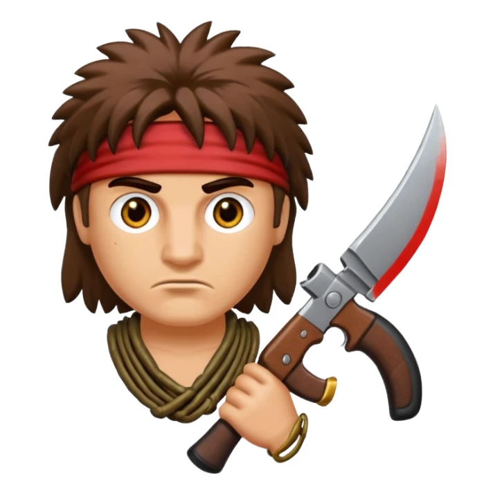 Ecureil qui ressemble à Rambo sticker