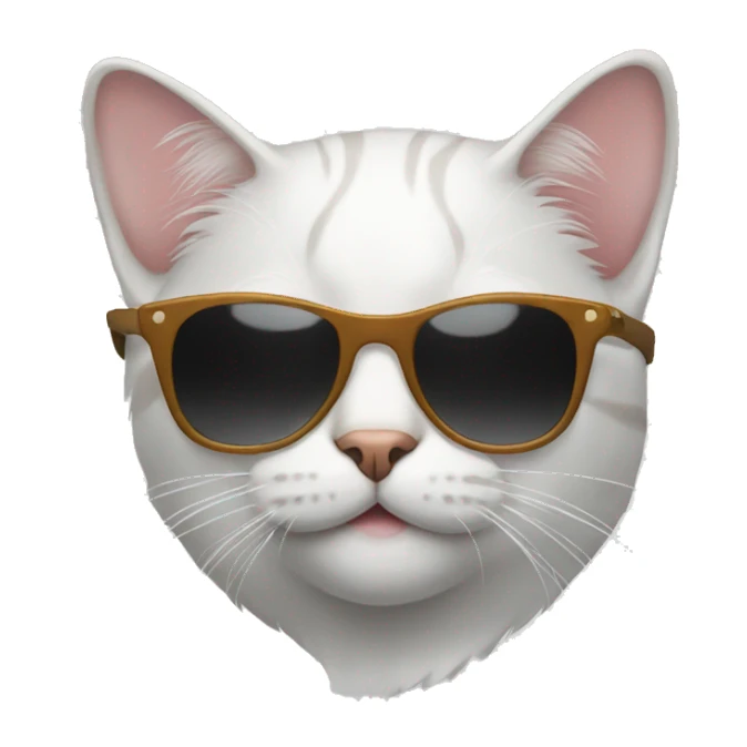 Cat with sunglasses sticker