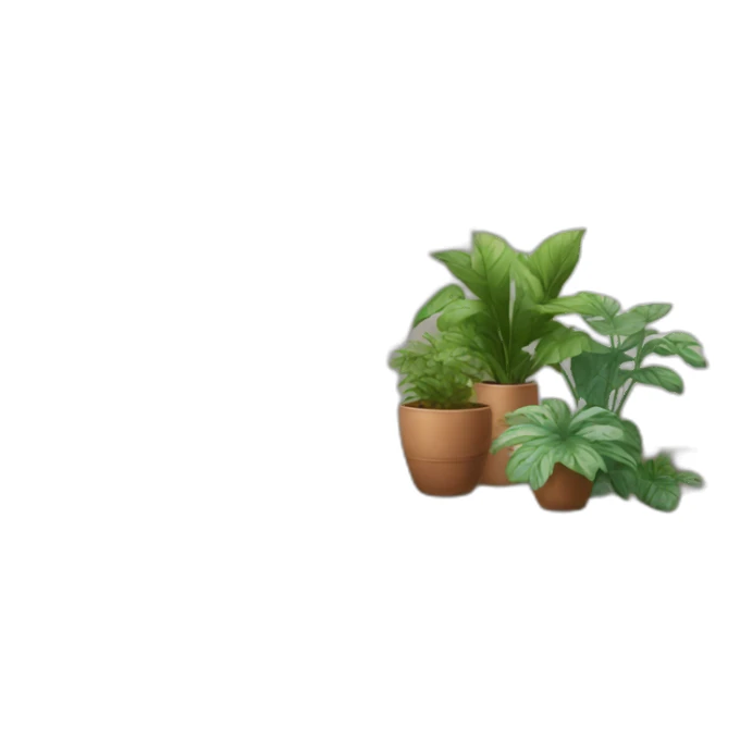 house white stairs plants sticker