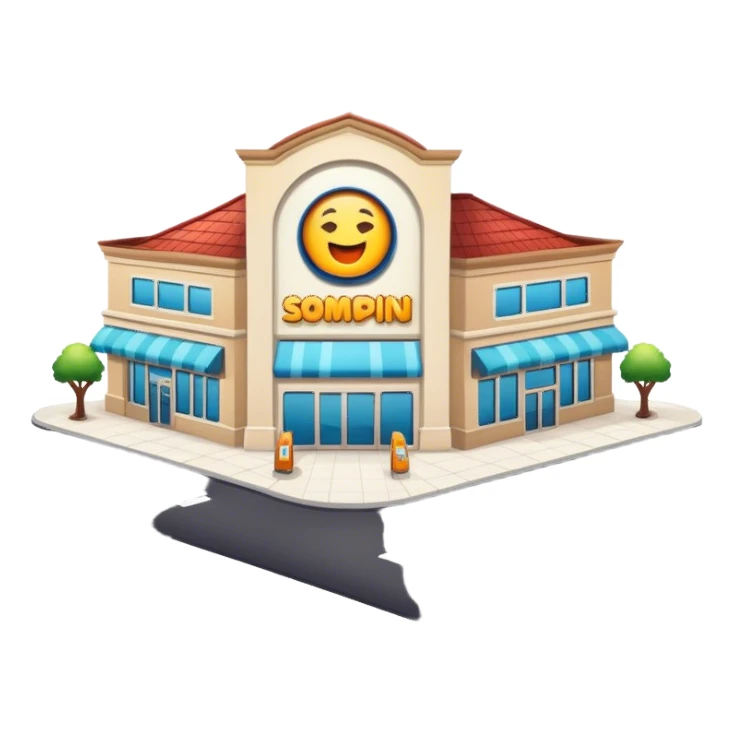 Sshopping center sticker