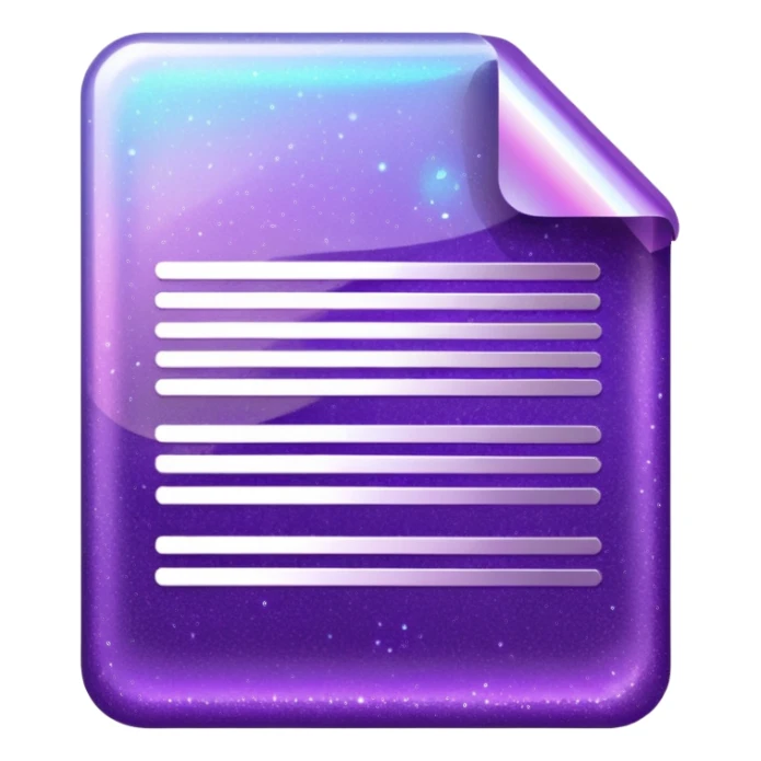 glitter purple documento nacional sticker