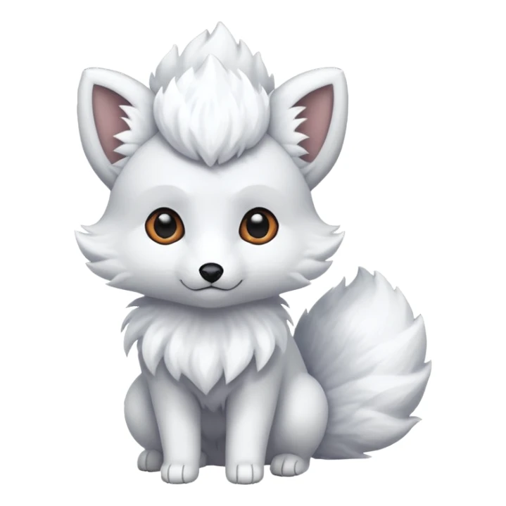 Alolan vulpix (all white) sticker