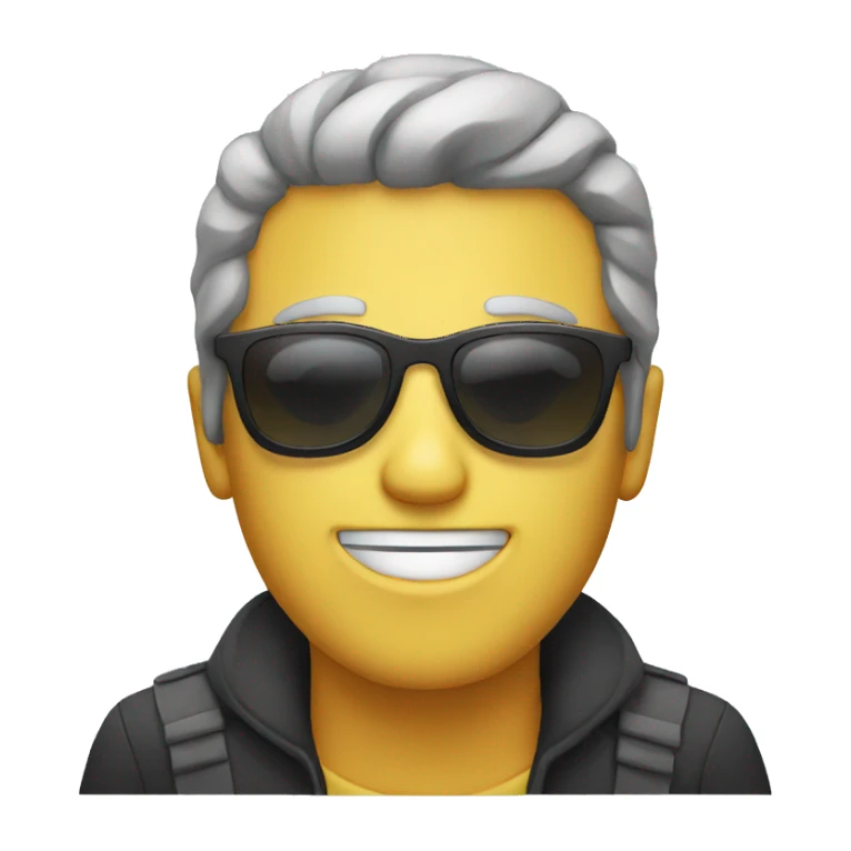 creepy guy with sunglasses on sticker