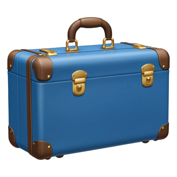 valija equipaje azul sticker