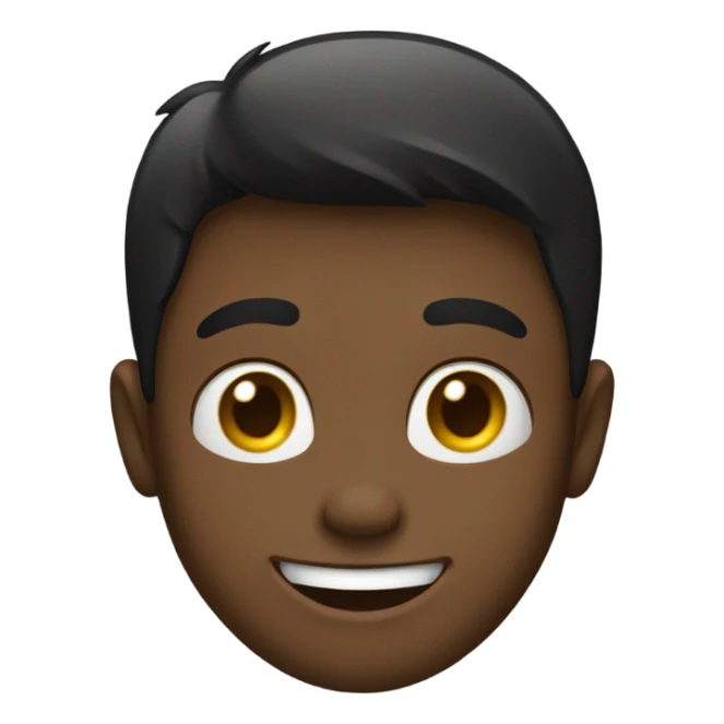 happy boy in black shirt sticker