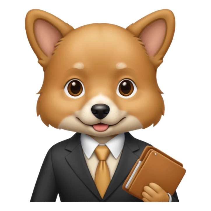 create a dog who does sales sticker