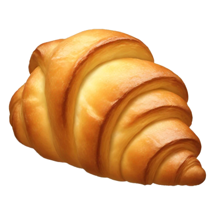 Create a realistic croissant  sticker