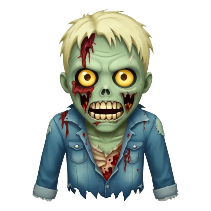 Zombie With Fangs sticker
