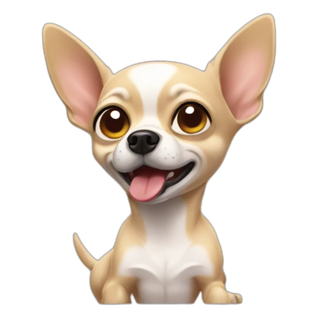 drunk withe chihuahua sticker