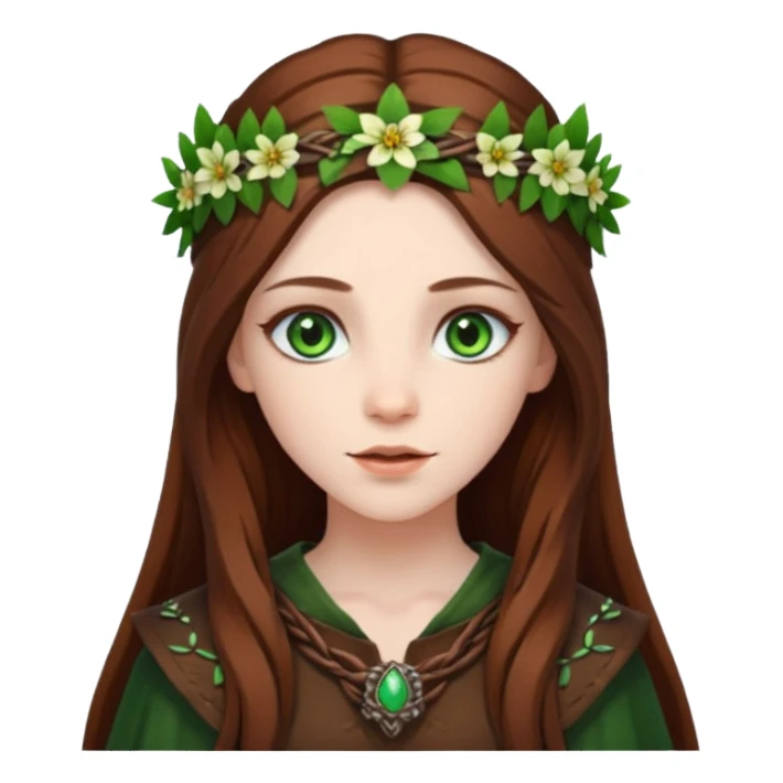 Female druid sticker