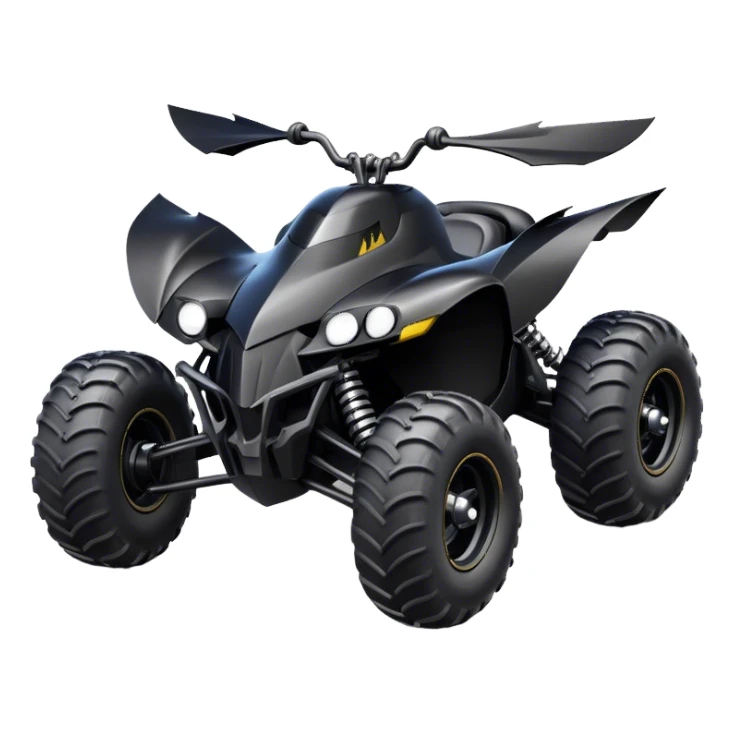 batmobile atv quad cross sticker