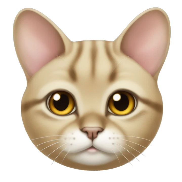 British golden chinchilla cat  sticker