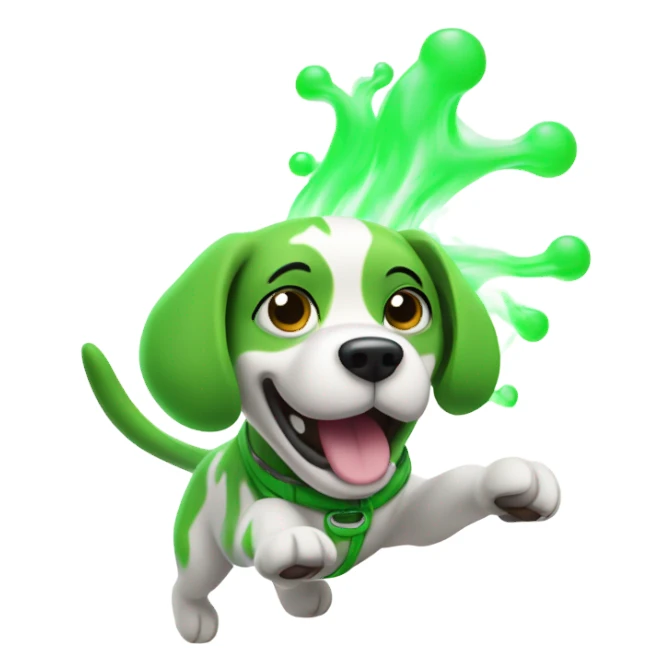 Dog farted so hard sticker