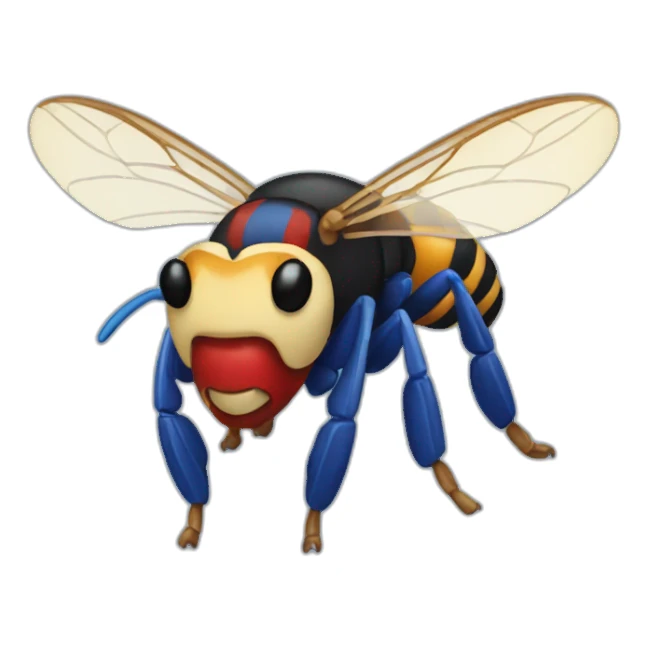 Hornet blue White and red sticker