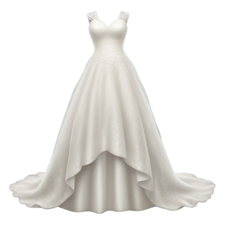 Hyper Realistic Wedding dress displays  sticker