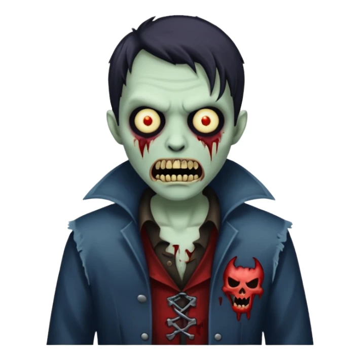 zombie vampire sticker