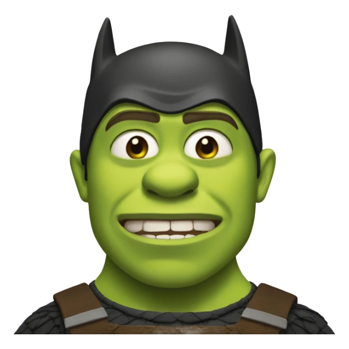 Shrek and Batman  sticker