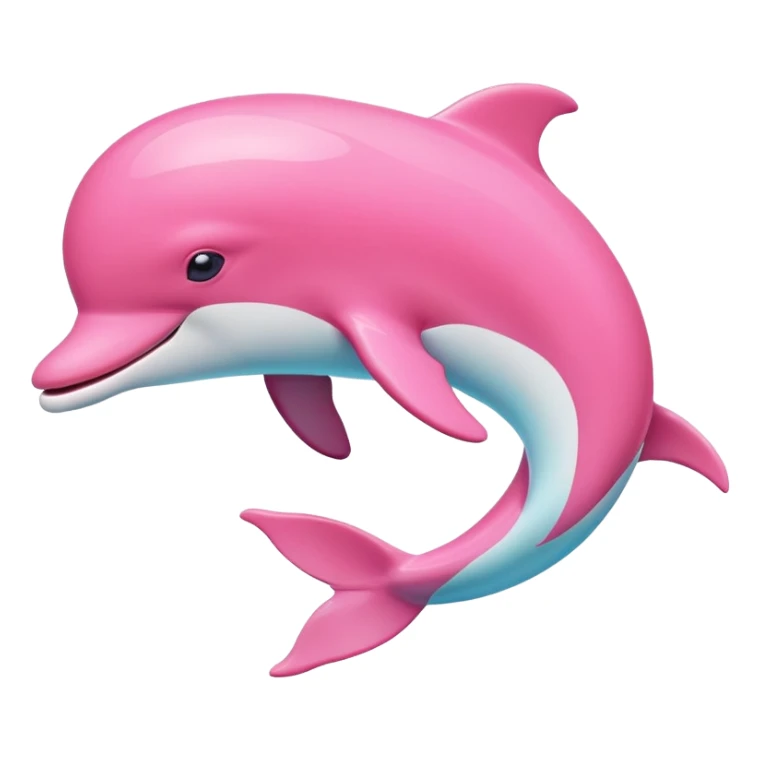 Pink dolphin  sticker
