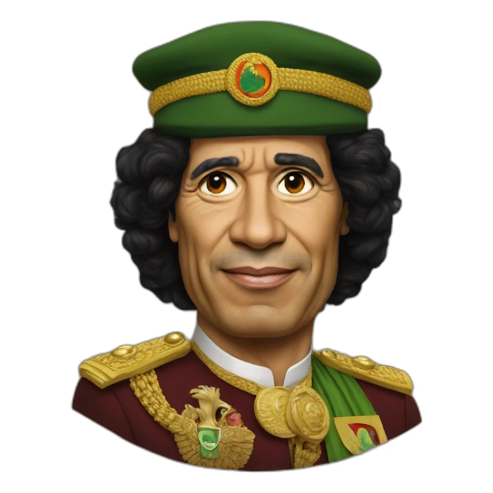 Muammar Gaddafi sticker