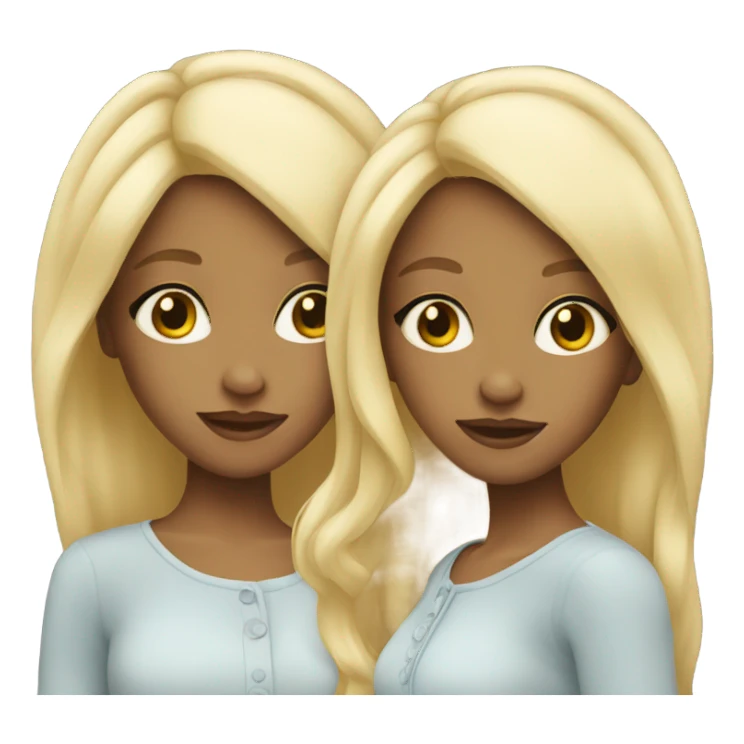 Blonde twins sticker