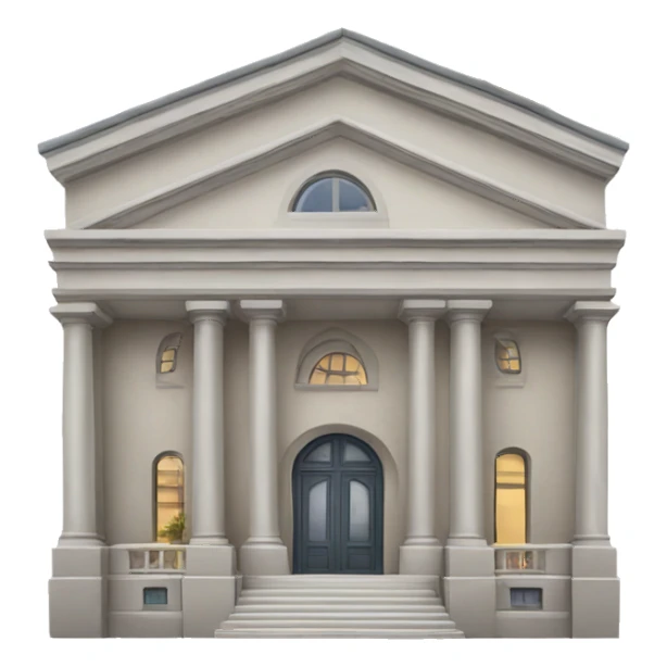 Building with architectural details sticker