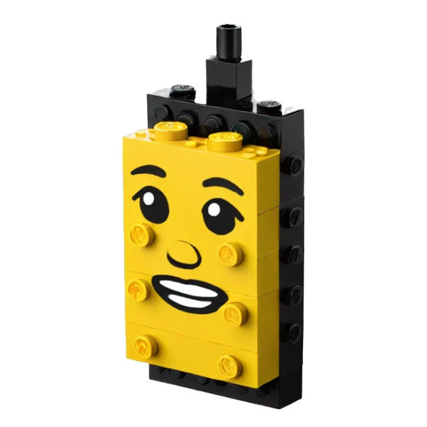 a lego phone sticker