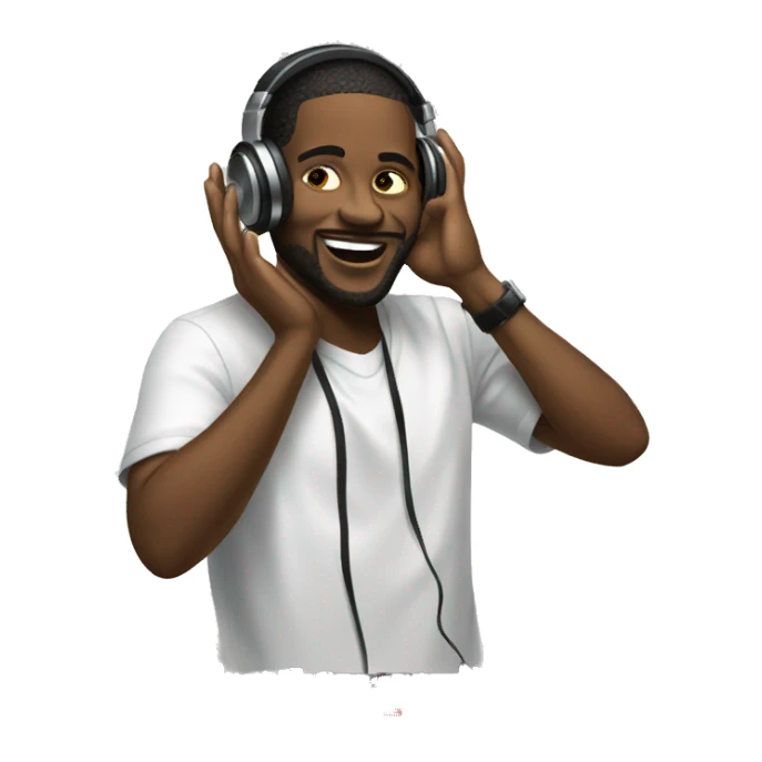 dj scratching with turntables  sticker