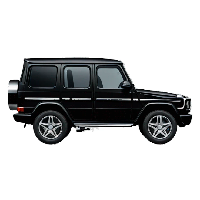 Black Mercedes g wagon sticker