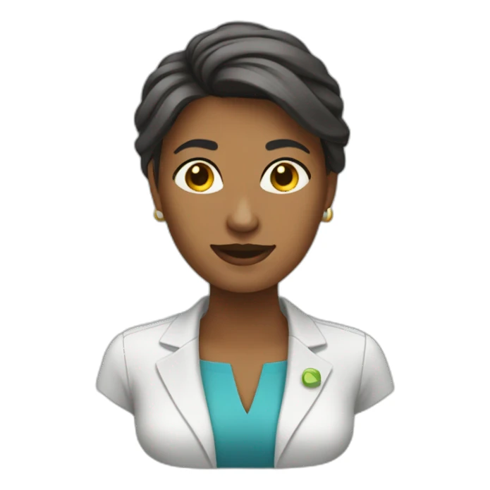 woman office worket sticker