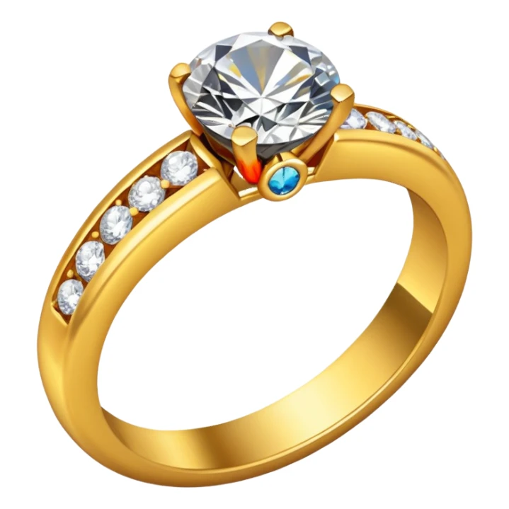 wedding ring with jewel sticker