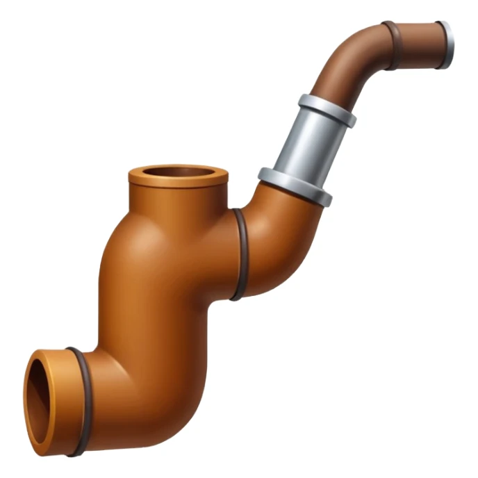 A pipe of slurry sticker