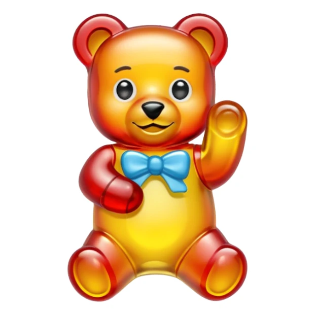 Haribo gummy bears packet sticker