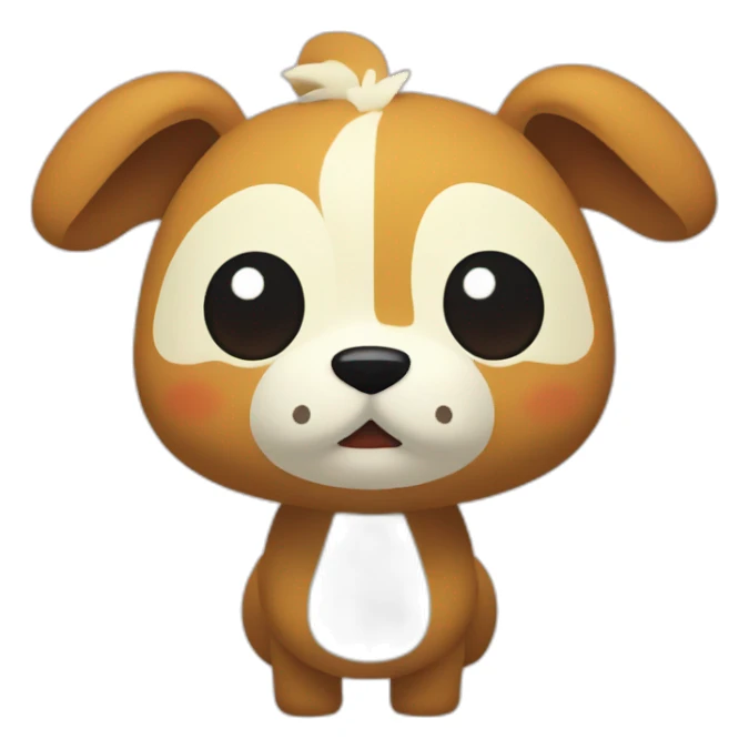 Animal crossing saying hello sticker