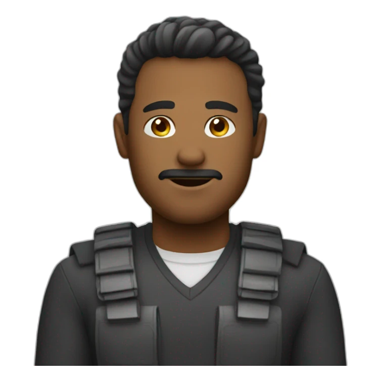 Man with stop Thanks And Regards sticker