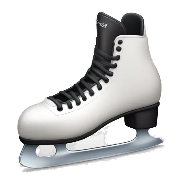 Fancy hockey ice skate sticker
