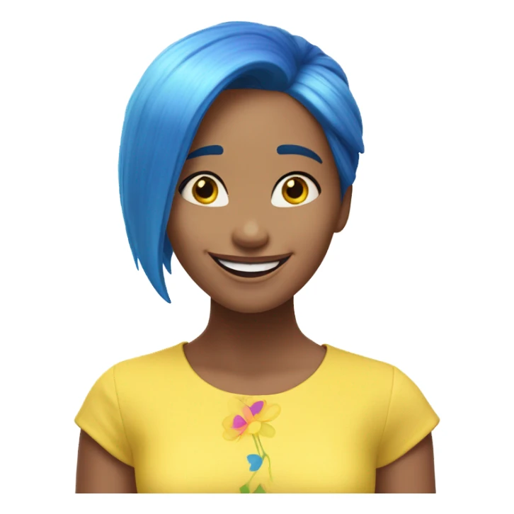 Disney Pixar character Joy from inside out sticker