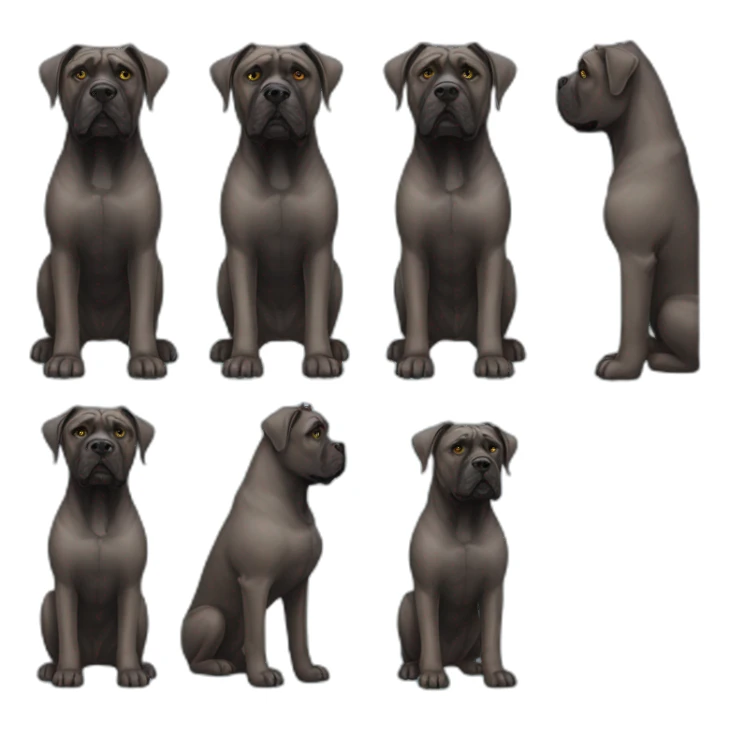 Dog Cane Corso full body sticker