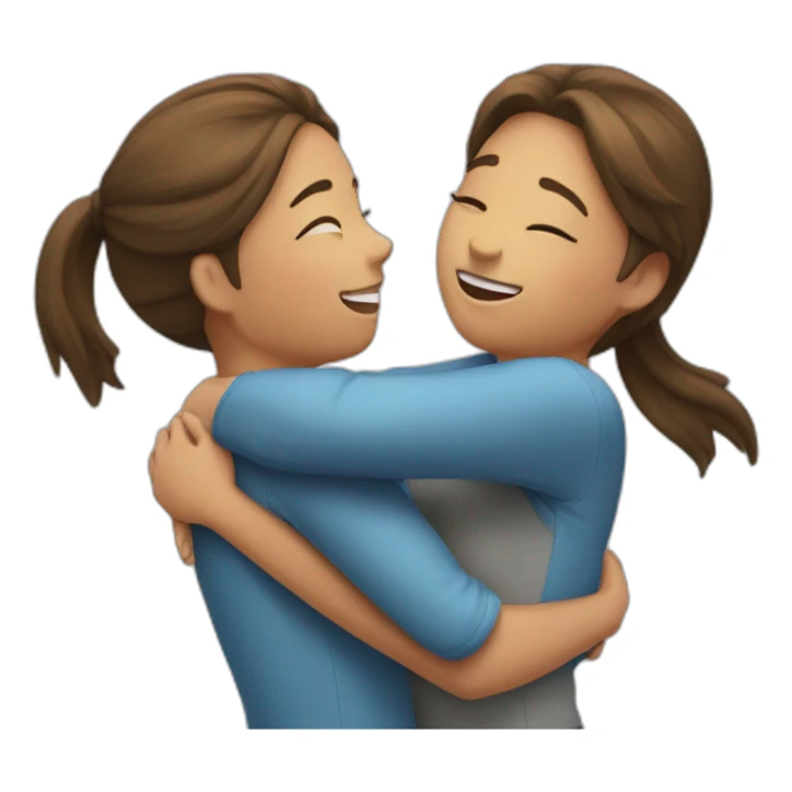 hug-two-girls sticker