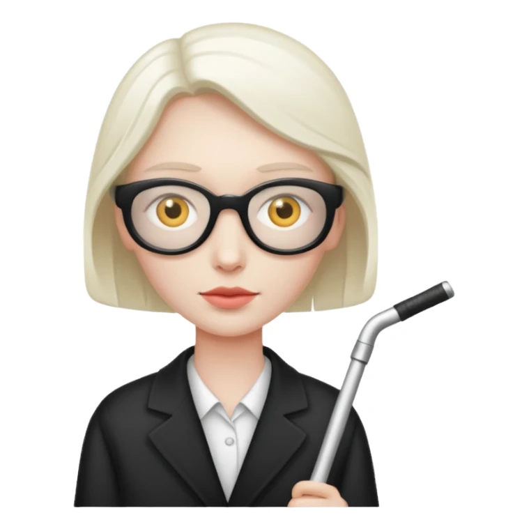 blind person sticker