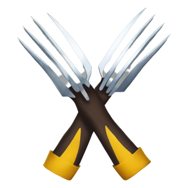 wolverine claws sticker