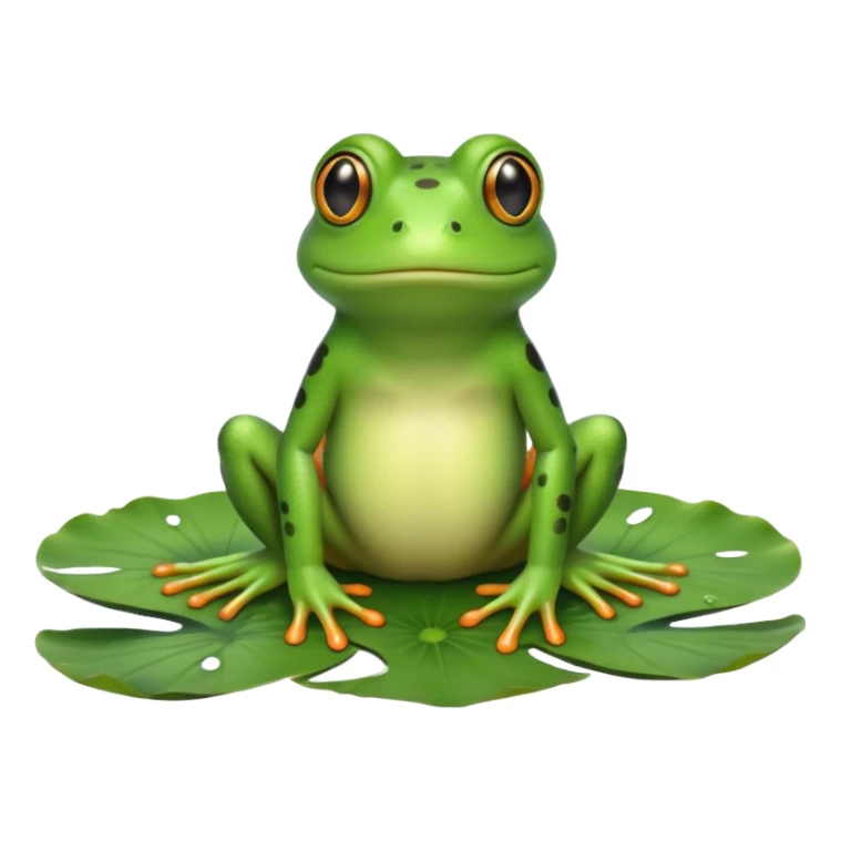 frog sitting sticker