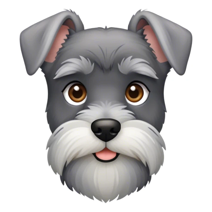 cute schnauzer  sticker