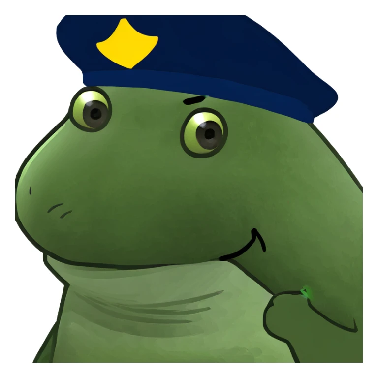 Platipus with hat sticker