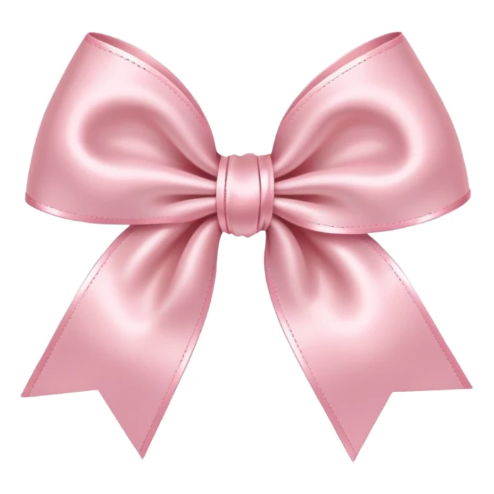 Cute light pink bow sticker