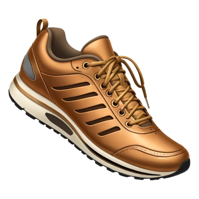 A running shoe that says "Bronze" sticker