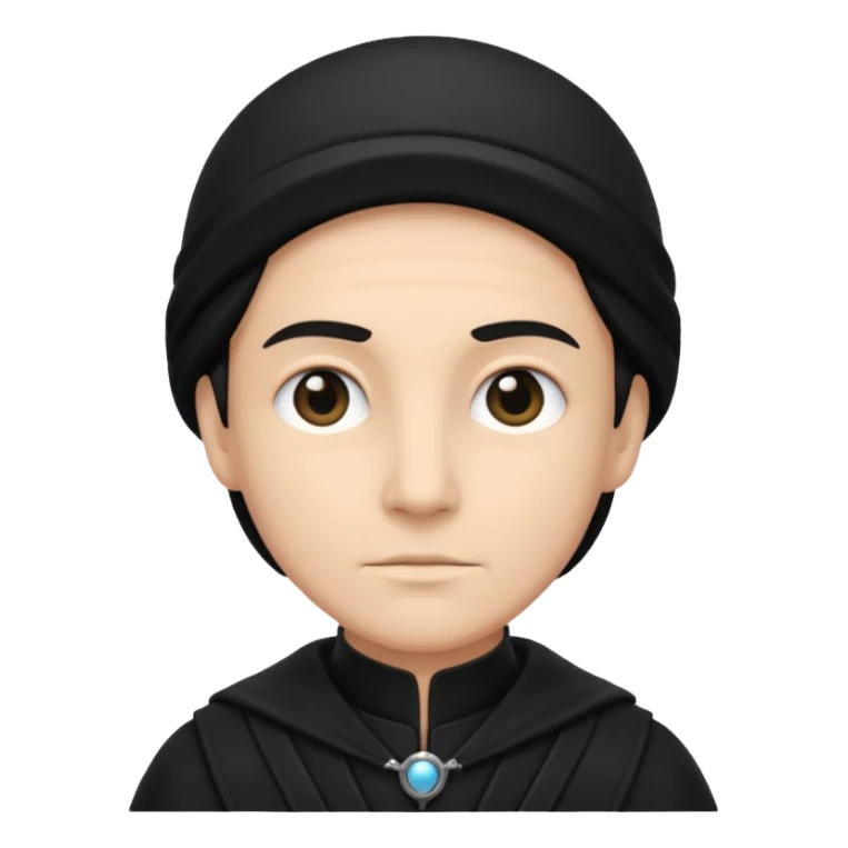 time traveler in black clothes sticker